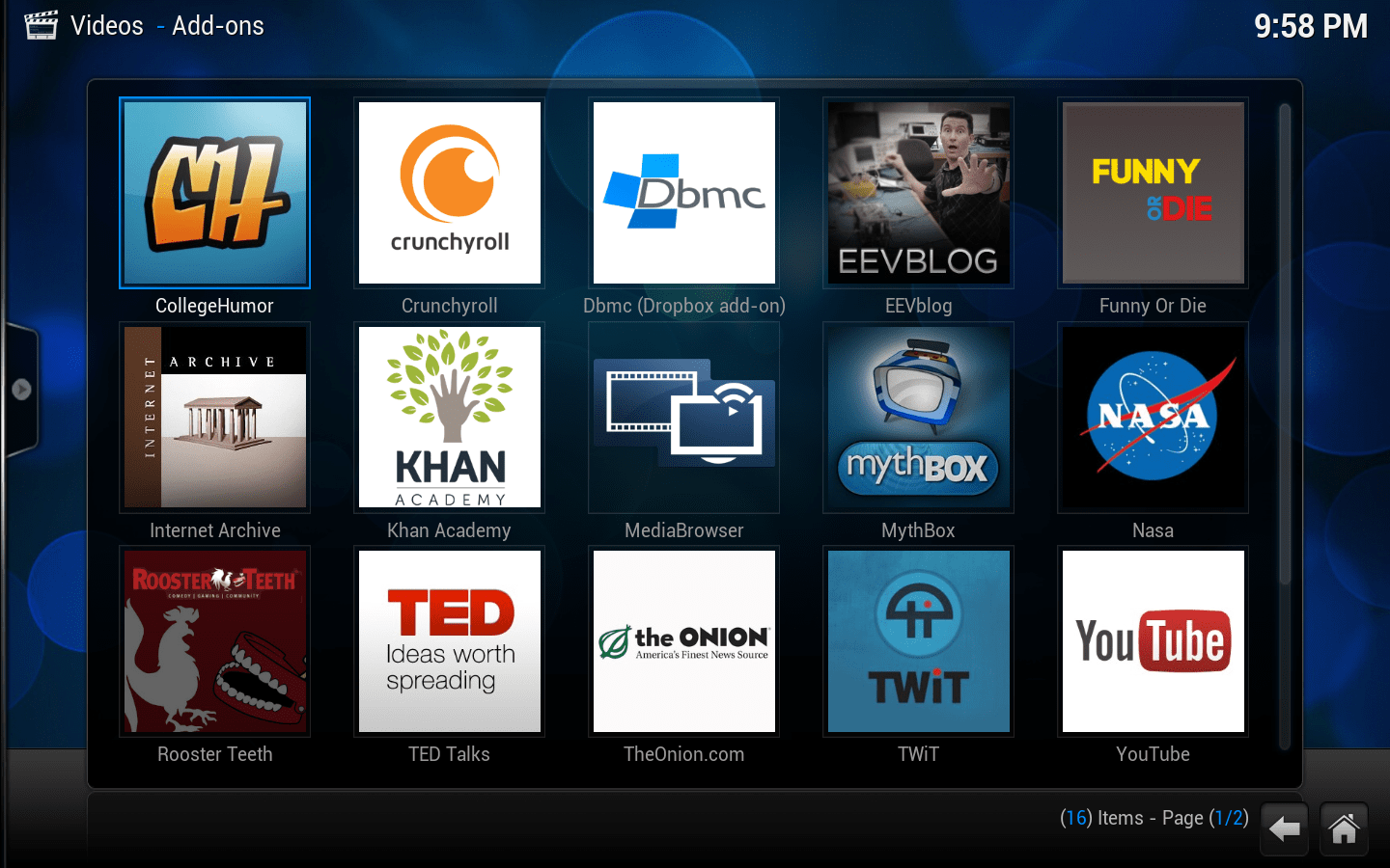 KODI add-ons